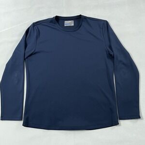 Twillory Shirt Mens‎ XL Navy Blue Athleisure Long Sleeve Polyester Crew